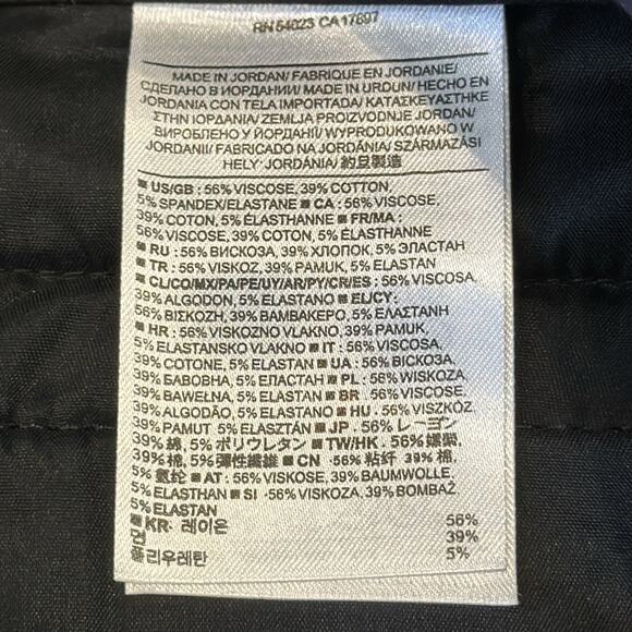 Banana Republic Women's Slim Straight Ankle Trouser Pant Black Size 12 Short - Picture 7 of 8